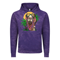 Cloud Purple camel with oasis Vintage Hoodie - BarkalooDesign
