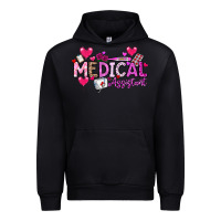 Black Valentine Medical Assistant Urban Hoodie - CowhideDigitalArt