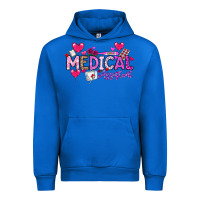 Cobalt Valentine Medical Assistant Urban Hoodie - CowhideDigitalArt