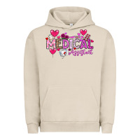 Pigment French Oak Valentine Medical Assistant Urban Hoodie - CowhideDigitalArt