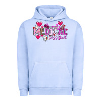 Pigment Grape Ice Valentine Medical Assistant Urban Hoodie - CowhideDigitalArt