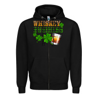 Black St. Patrick's Day whiskey business Zipper Hoodie - OliviaCreatesArt