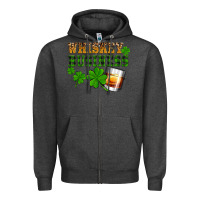 Charcoal Heather St. Patrick's Day whiskey business Zipper Hoodie - OliviaCreatesArt