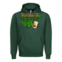 St. Patrick's Day Whiskey Business Zipper Hoodie | Teevron