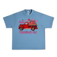 Pebble Blue happy valentine's day truck hearts Urban Heavy Tee - RanaPortraitStore