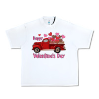 White happy valentine's day truck hearts Urban Heavy Tee - RanaPortraitStore