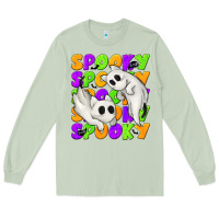 Matcha Spooky with Ghost Cats Long Sleeve Tee - texasbilliewilder