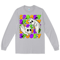 Moon Dust Spooky with Ghost Cats Long Sleeve Tee - texasbilliewilder