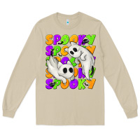 Mushroom Spooky with Ghost Cats Long Sleeve Tee - texasbilliewilder