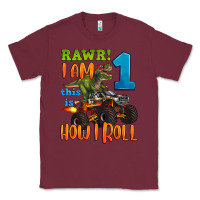 Burgundy rawr i am one this is how i roll Classic Tee - Artiststas
