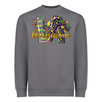 Storm louisiana leopard mardi gras 12 inches 300 dpi Heavyweight Sweatshirt - CowGirlArtShop