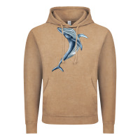 Vintage Coffee humpback whale jumping Vintage Hoodie - BarkalooDesign