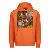 Carrot Mardi Gras Cow Leopard Seamless Pattern Premium Hoodie - FaDigitalArtStudio