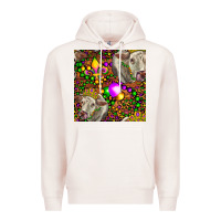 Pale Pink Mardi Gras Cow Leopard Seamless Pattern Premium Hoodie - FaDigitalArtStudio