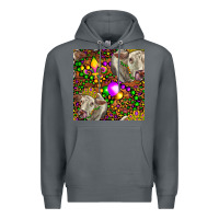 Rock Mardi Gras Cow Leopard Seamless Pattern Premium Hoodie - FaDigitalArtStudio