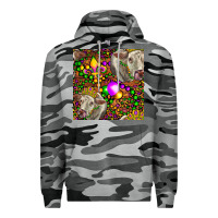 Slate Camo Mardi Gras Cow Leopard Seamless Pattern Premium Hoodie - FaDigitalArtStudio