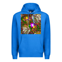 True Royal Mardi Gras Cow Leopard Seamless Pattern Premium Hoodie - FaDigitalArtStudio