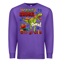 Purple ready to crush 5th grade Premium Sweatshirt - BundleAndBundleShop