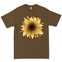 Cacao watercolor sunflower Premium Tee - JahusDesignShop