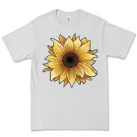 Dove Grey watercolor sunflower Premium Tee - JahusDesignShop