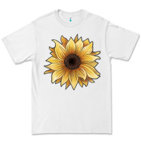 White watercolor sunflower Premium Tee - JahusDesignShop