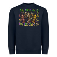 Navy im just here for the crawfish Heavyweight Sweatshirt - CowGirlArtShop