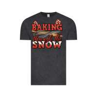 Vintage Black baking through the snow christmas Vintage Tee - Jasminsmagicworld