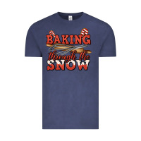 Vintage Denim baking through the snow christmas Vintage Tee - Jasminsmagicworld