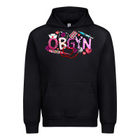 Black Valentine OBGYN Urban Hoodie - CowhideDigitalArt