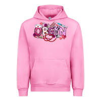 Fuchsia Pink Valentine OBGYN Urban Hoodie - CowhideDigitalArt