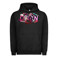 Pigment Black Valentine OBGYN Urban Hoodie - CowhideDigitalArt