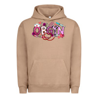 Pigment Burro Valentine OBGYN Urban Hoodie - CowhideDigitalArt