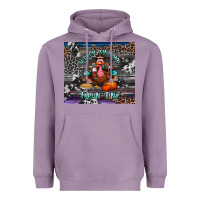 Turkey Wine And Feelin Fine Tumbler Heavyweight Hoodie | Teevron