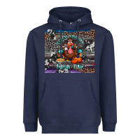 Navy turkey wine and feelin fine tumbler Heavyweight Hoodie - BundleAndBundleShop