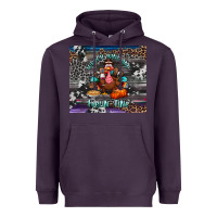 Plum turkey wine and feelin fine tumbler Heavyweight Hoodie - BundleAndBundleShop