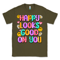 Army Green happy looks good on you Classic Tee - Artiststas
