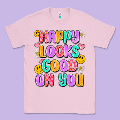 Happy Looks Good On You Classic Tee Designed By Artiststas