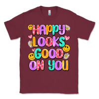 Burgundy happy looks good on you Classic Tee - Artiststas