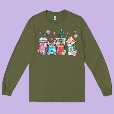 Easter Coffee Long Sleeve Tee Designed By Jasminsmagicworld