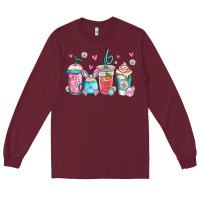 Burgundy easter coffee Long Sleeve Tee - Jasminsmagicworld