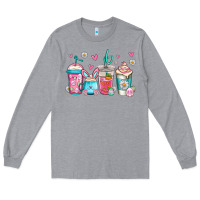 Heather Grey easter coffee Long Sleeve Tee - Jasminsmagicworld
