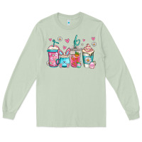 Matcha easter coffee Long Sleeve Tee - Jasminsmagicworld