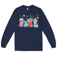Navy easter coffee Long Sleeve Tee - Jasminsmagicworld