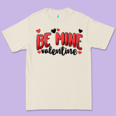 Be Mine Valentine Premium Tee Designed By Maliassmallbusiness