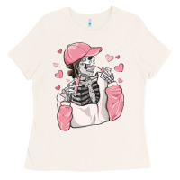 Bone skeleton girl valentine's day Ladies Tee - MaliasSmallBusiness