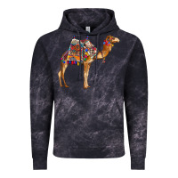 Cloud Black camel with colorful saddle Vintage Hoodie - BarkalooDesign