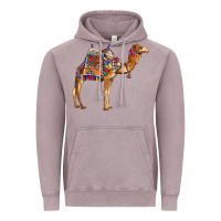 Vintage Zinc camel with colorful saddle Vintage Hoodie - BarkalooDesign