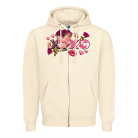 Sandshell Chicken Valentine's Day xoxo Zipper Hoodie - FaDigitalArtStudio