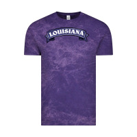 Cloud Purple louisiana Vintage Tee - BarkalooDesign