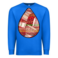 True Royal african fabric pattern teardrop earrings 3 Premium Sweatshirt - BundleAndBundleShop